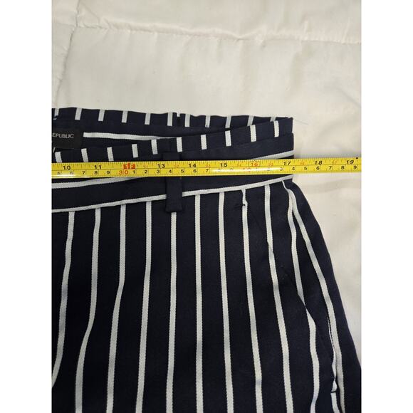 Boho Banana Republic Pants Womens 12 Striped Crop Wide Leg Jumpsuit Retro - Picture 5 of 11